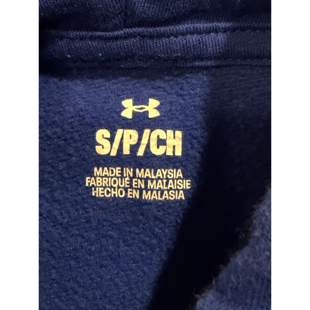 Under Armour Hoodie Mens Small Blue RC Volleyball Pullover Fleece Sweatshirt - Picture 4 of 9